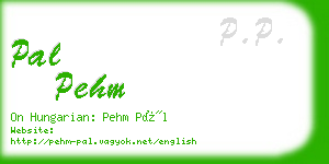 pal pehm business card